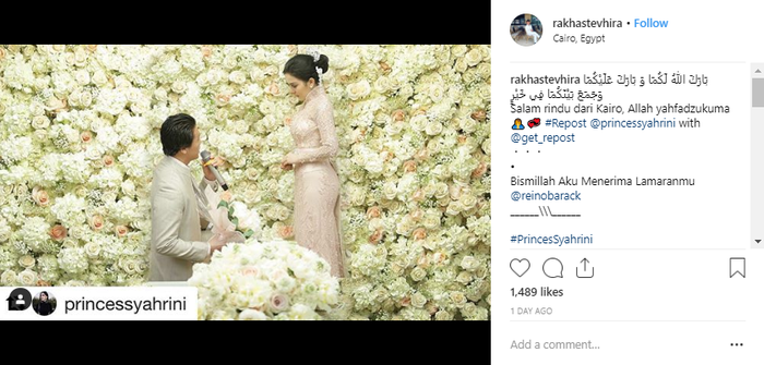 Unggahan Rakha Stevhira