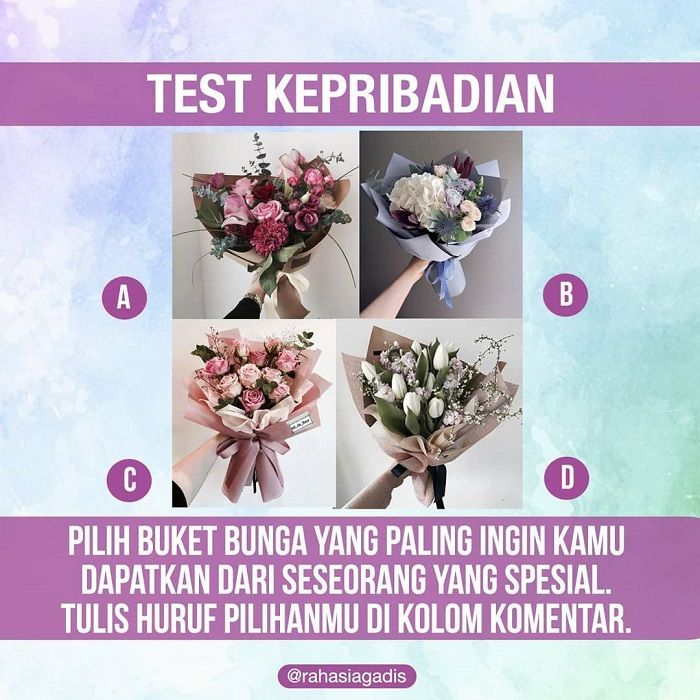 tes kepribadian dari bunga favorit