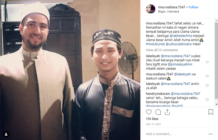 Rakha Stevhira saat di Mesir