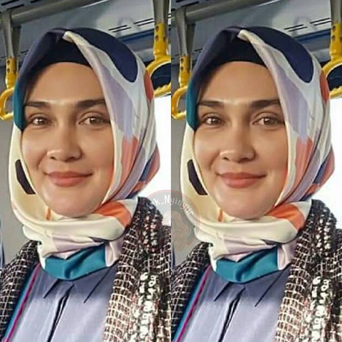 Luna Maya berhijab