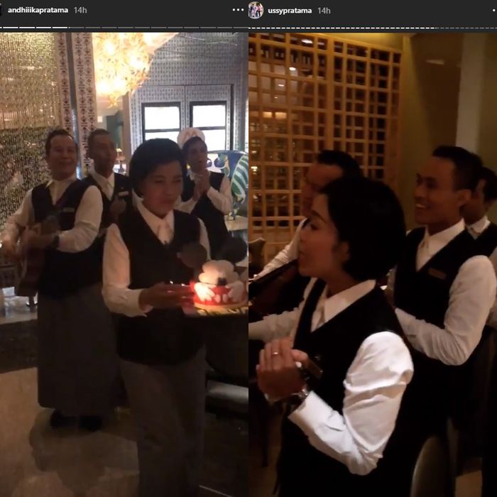 Mewahnya Ulang Tahun Anak Ussy Sulistiawaty yang Dirayakan di Restoran!