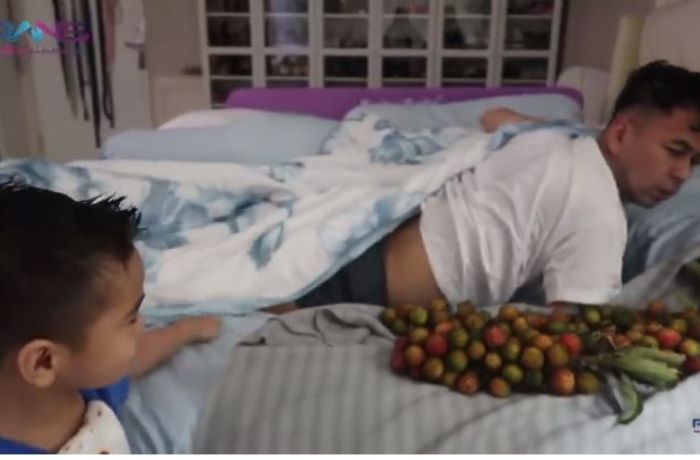 Wajah kaget Raffi Ahmad