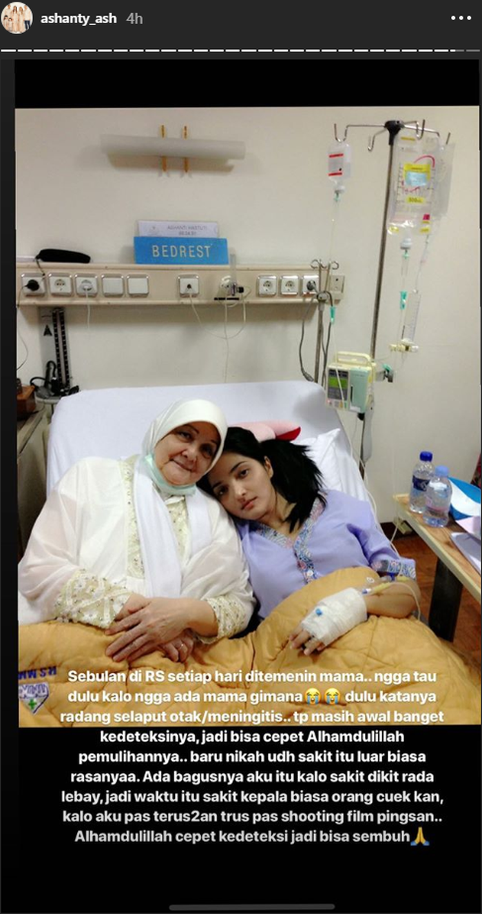 Kisah <a href='https://pontianak.tribunnews.com/tag/ashanty' title='Ashanty'>Ashanty</a> Lolos dari Maut Akibat Derita Radang Selaput Otak, Makanan Ini Jadi Pendukungnya