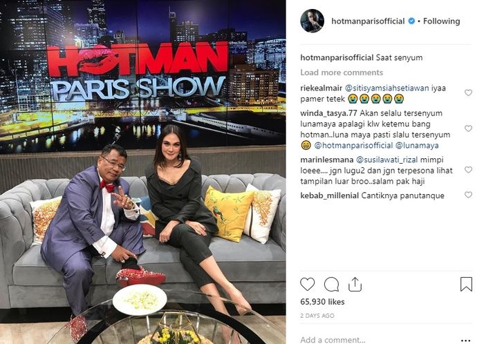 Hotman Paris unggah foto Luna Maya