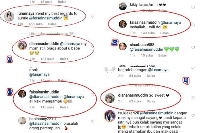 Kode ketertarikan ibu Faisal Nasimuddin kepada Luna Maya