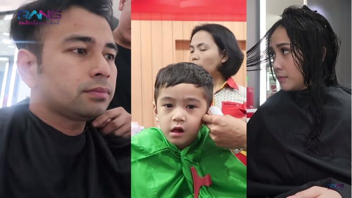 Proses potong rambut Raffi Ahmad dan Nagita Slavina di salon yang biayanya Rp 1,3 juta