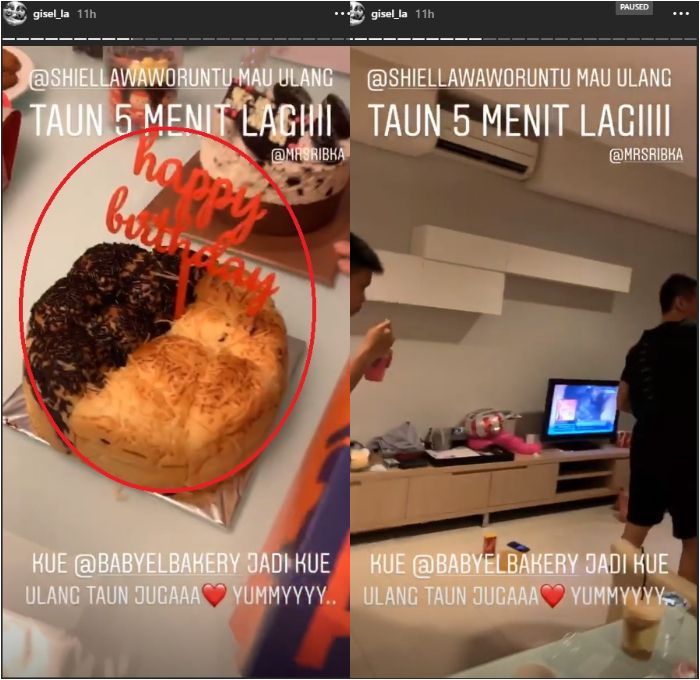 Unggahan IG story Gisella 