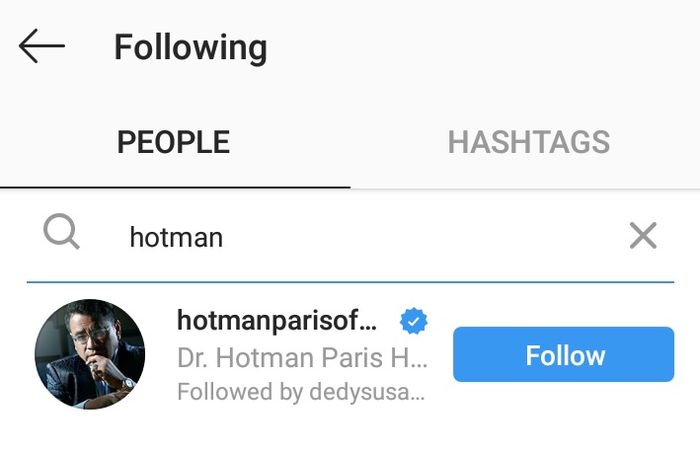 Syahrini kembali menfollow Instagram Hotman Paris Hutapea