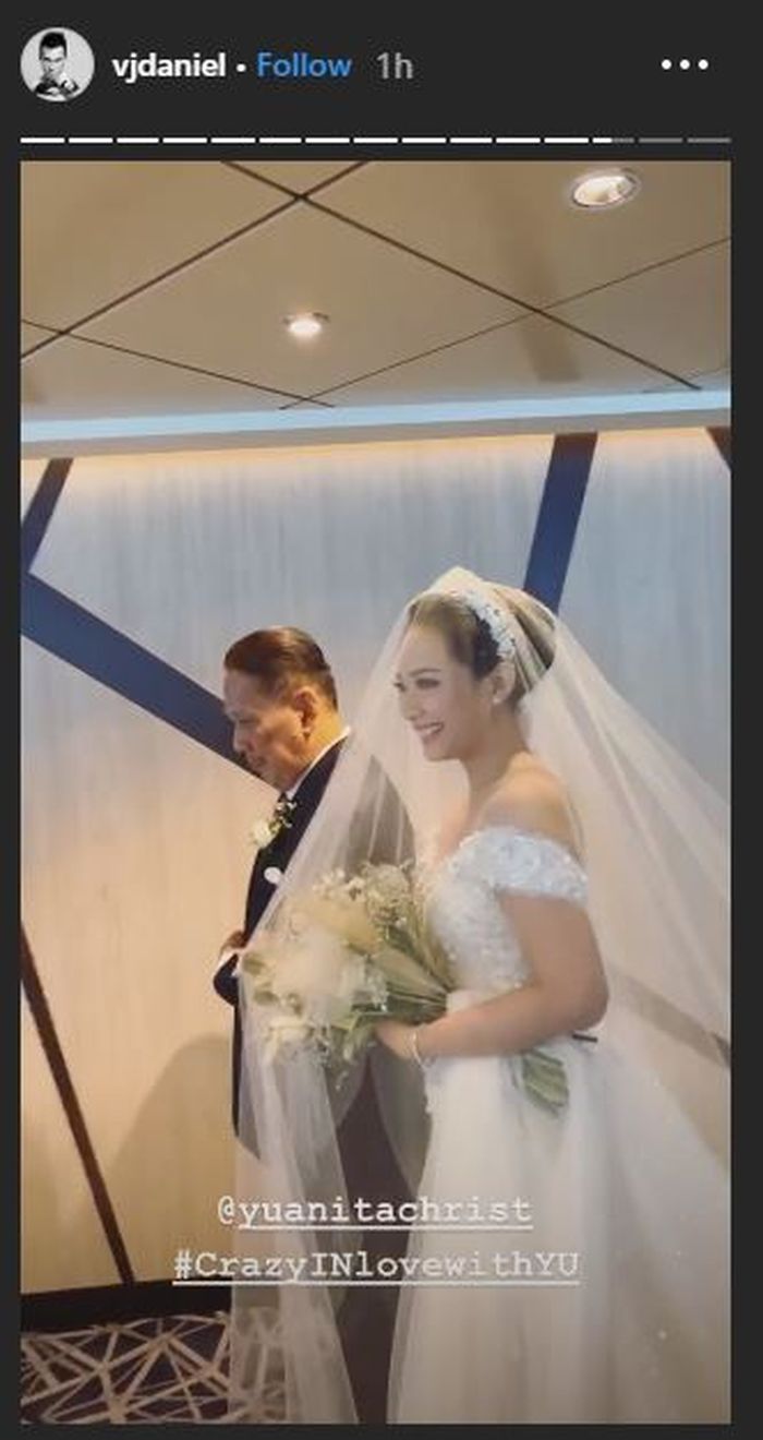 Potret pernikahan Yuanita Christiani
