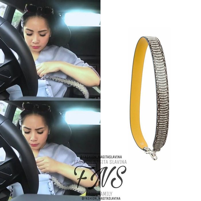 Tali tas milik <a href='https://manado.tribunnews.com/tag/nagita-slavina' title='Nagita Slavina'>Nagita Slavina</a> yang berharga fantastis: Python Strap You by Fendi