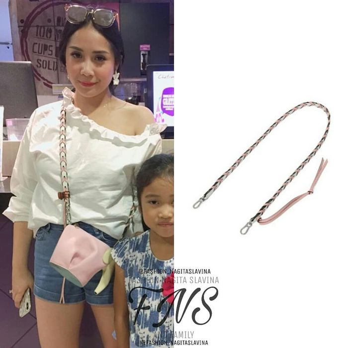 Tali tas milik <a href='https://manado.tribunnews.com/tag/nagita-slavina' title='Nagita Slavina'>Nagita Slavina</a> yang berharga fantastis: Braided Thin Strap by Loewe