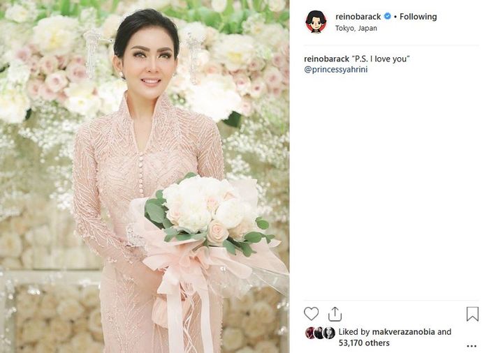 Unggahan romantis Reino Barack untuk Syahrini