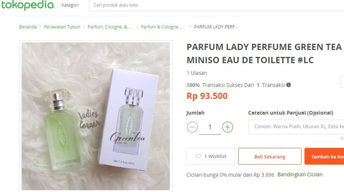Parfum green tea