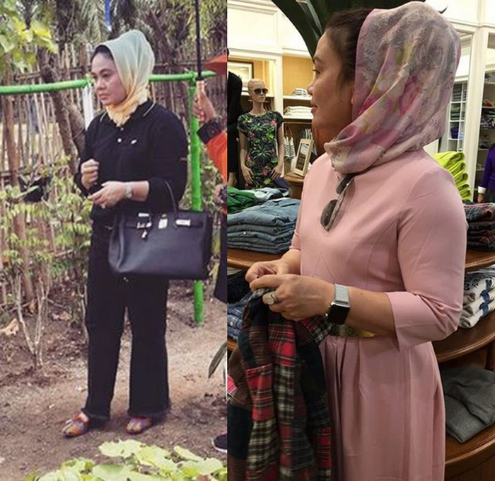 tas mahal dan aksesoris mewah yang dikenakan Ade Hanifah