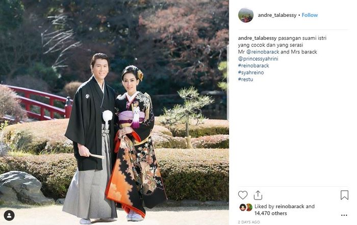 Menurut Andre Talabessy, Syahrini dan Reino Barack adalah pasangan serasi.