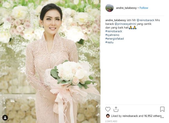 Andre Talabessy mengaku bahwa Syahrini adalah sosok yang baik dan juga cantik.