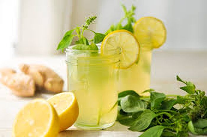 Air jahe dan lemon