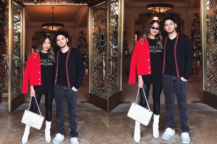 Gaya Kompak Kezia Toemion dan Aditya Trihatmanto dalam balutan busana brand Gucci