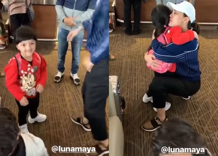 Arsy saat bertemu Luna Maya