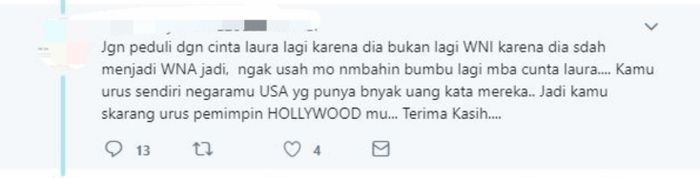 Disebut Pindah Kewarganeraan oleh Netizen, Cinta Laura Berikan Tanggapan