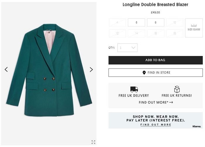 Blazer Topshop jadi salah satu koleksi busana Nagita Slavina.