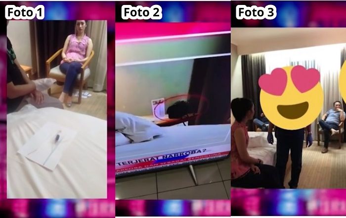 Wanita yang digrebek bersama Andi Arief tangkap layar YouTube Hotman Paris Show