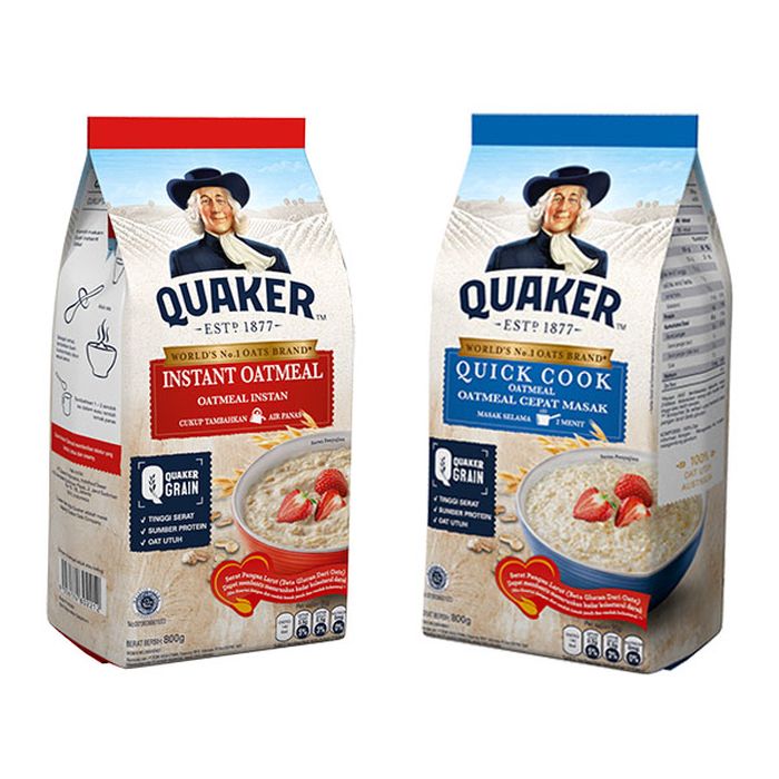 Perbedaan Quaker Oat Biru Dan Merah Terkait Perbedaan