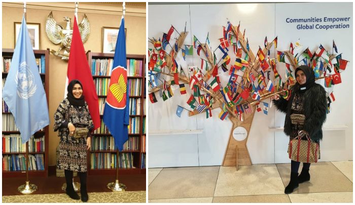Ibunda Ayu Ting Ting hadiri Konferensi Wanita PBB di Amerika Serikat.