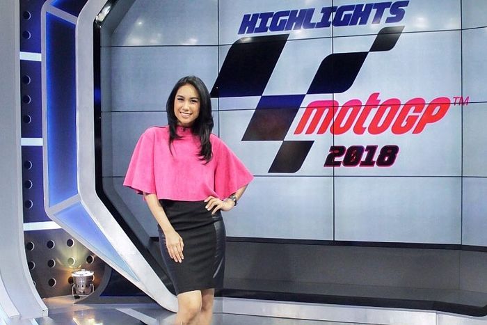 Shabrina adalah seorang presenter motogp