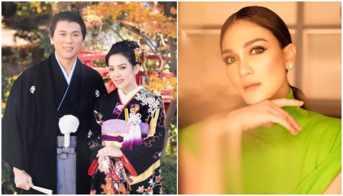 Syahrini dan Reino Barack (kiri) - Luna Maya (kanan)