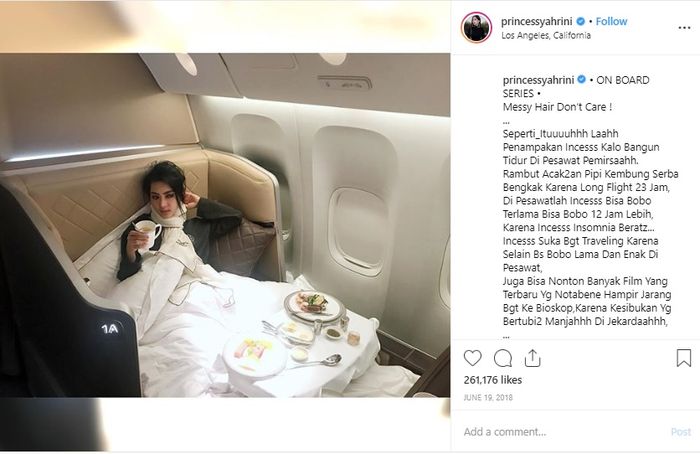 Penampilan Syahrini saat bangun tidur