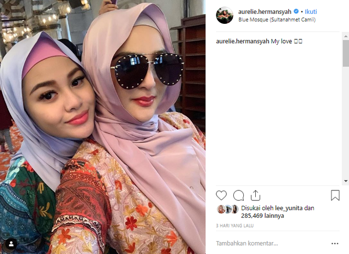 Ashanty dan Aurel kompak berhijab di Turki