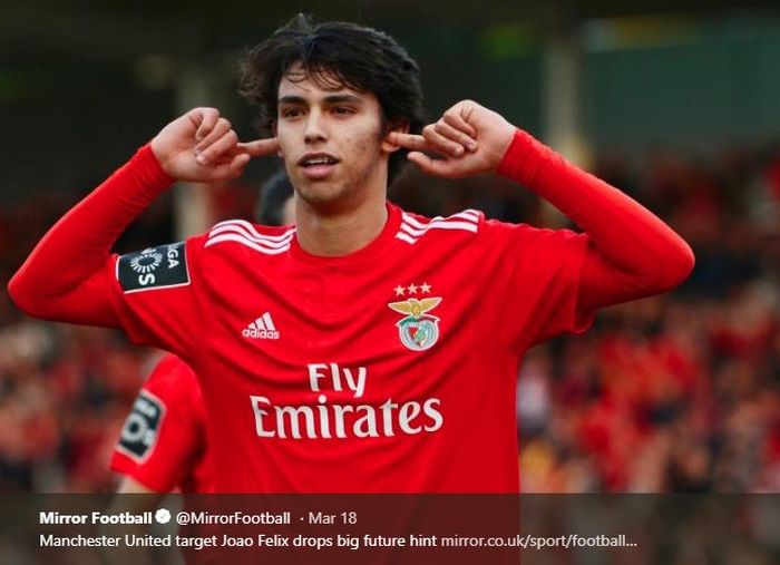 Wonderkid  Benfica, Joao Felix, disebut titisan Cristiano Ronaldo dan kini diincar Juventus