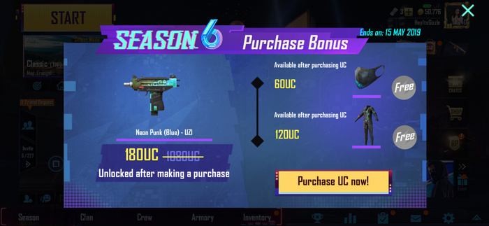 Auto Beli Pubg Mobile Berikan Promo Skin Alan Walker Dan Season 6 - pubg mobile season 6 promo menarik