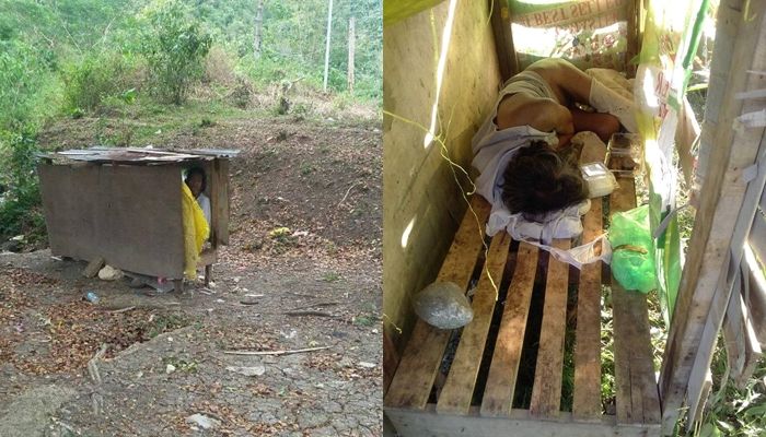 Potret kediaman kakek tua di dalam hutan.
