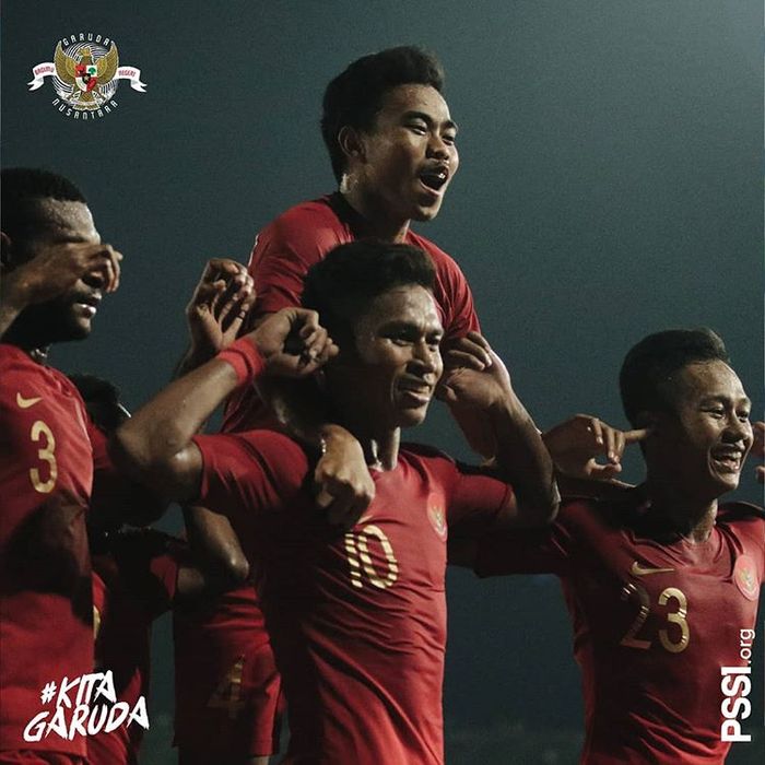 Winger timnas U-23 Indonesia, Osvaldo Haay, merayakan gol yang dicetak ke gawang Thailand di final Piala AFF U-22 2019.