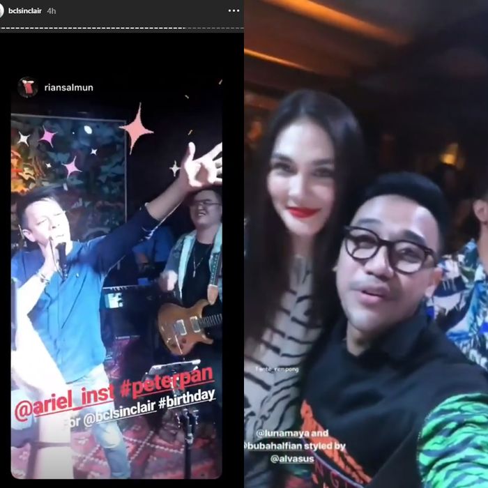 Ariel dan Luna berada dalam satu acara yang sama