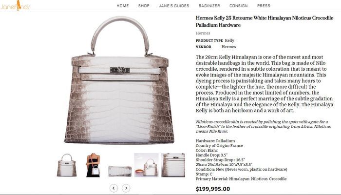 Tas mewah Hermes Kelly 25 Retourne White Himalayan Niloticus Crocodile yang dibawa Syahrini