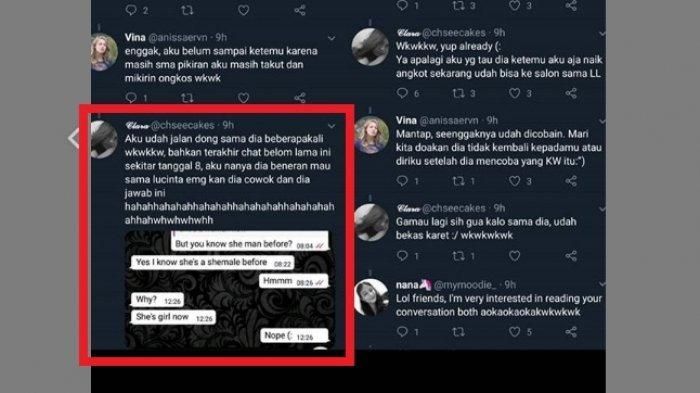 Isi percakapan Bigham dan temannya.