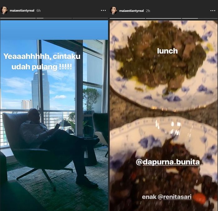 Pulang dari Eropa, Irwan Mussry dapat masakan enak ini dari Maia Estianty