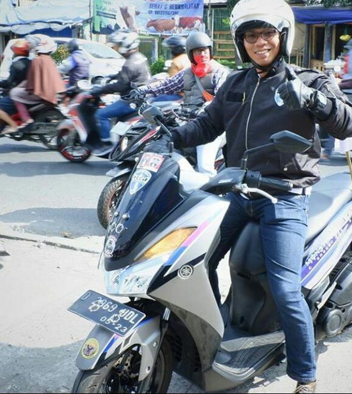 Susanto pengguna Yamaha Lexi dari Bandung