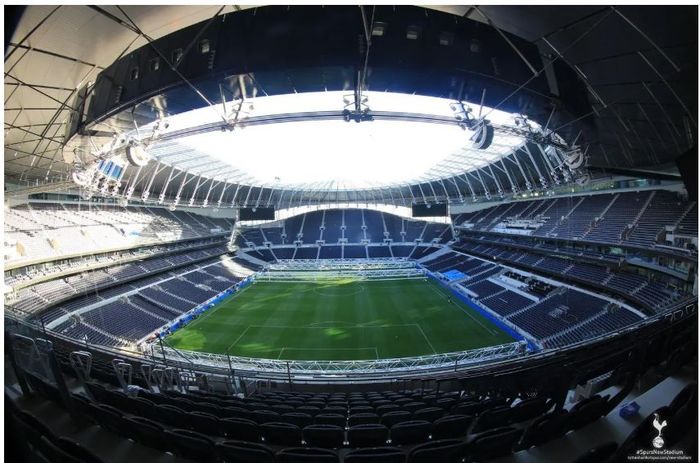 Interior stadion baru Tottenham Hotspur.