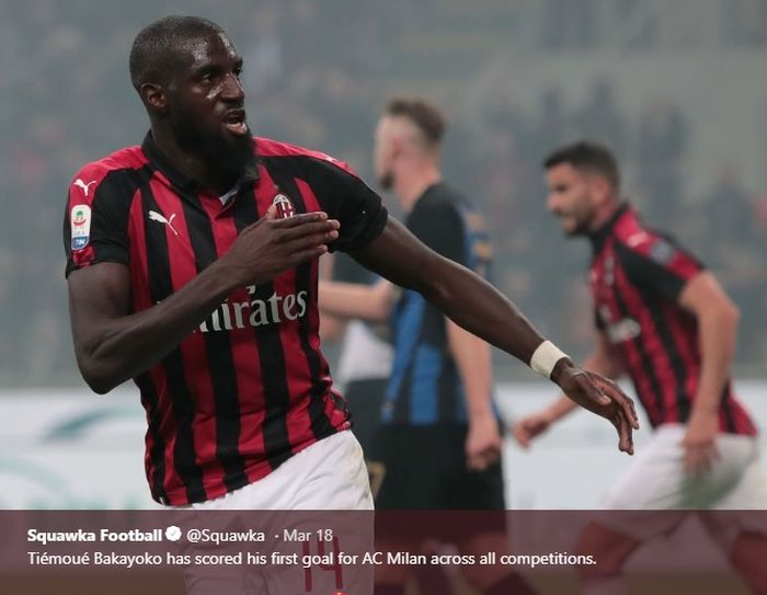 Gelandang pinjaman AC Milan dari Chelsea, Tiemoue Bakayoko