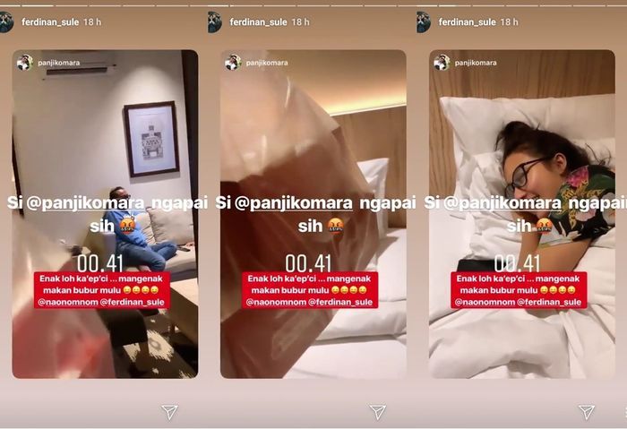 Sule mengunggah Insta Story saat tengah berkunjung ke kediaman Naomi Zaskia.