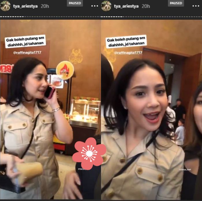 Penampilan Nagita Slavina di acara 7 bulanan Sarwendah.