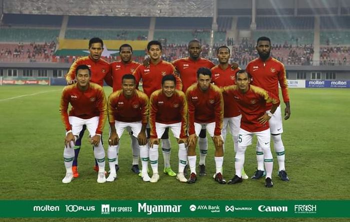 Timnas Indonesia melawan Myanmar