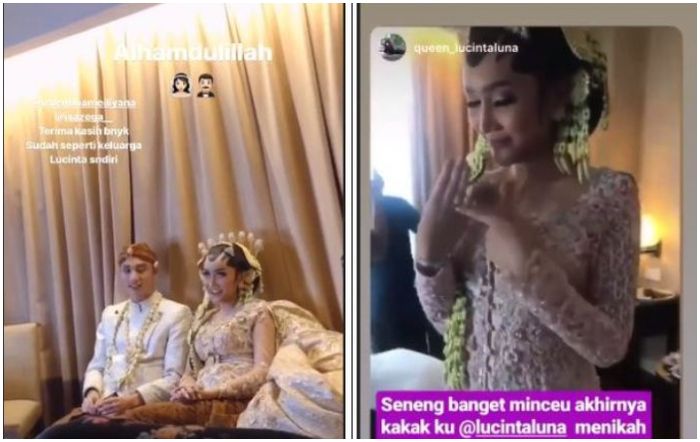 Kabar pernikahan diam-diam Lucinta Luna dengan seorang pria asal Filipina.