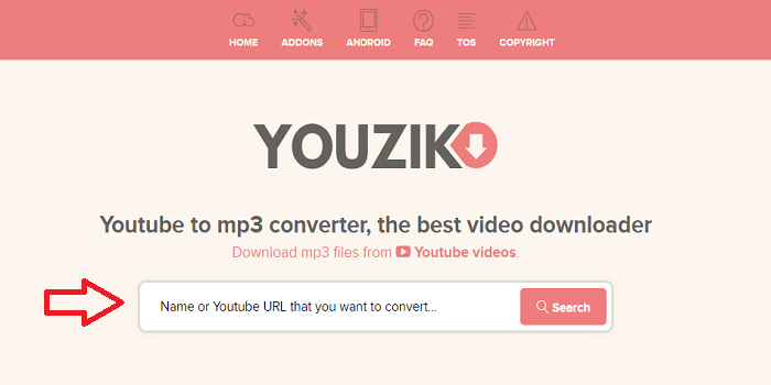 Copy paste link url pada kolom, lalu klik tombol search
