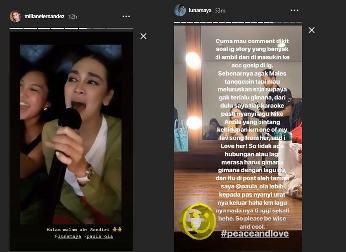 Luna Maya suka dengan lagu Nike Ardilla