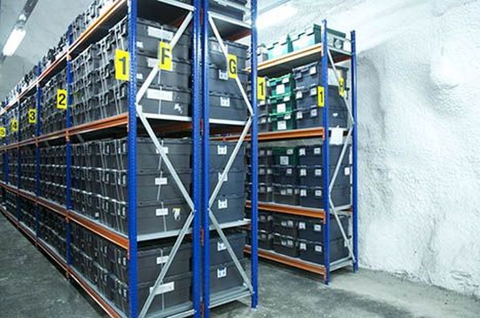 Berbagai persediaan makanan, pakaian, air, obat bahkan gen makhluk hidup tersedia disini